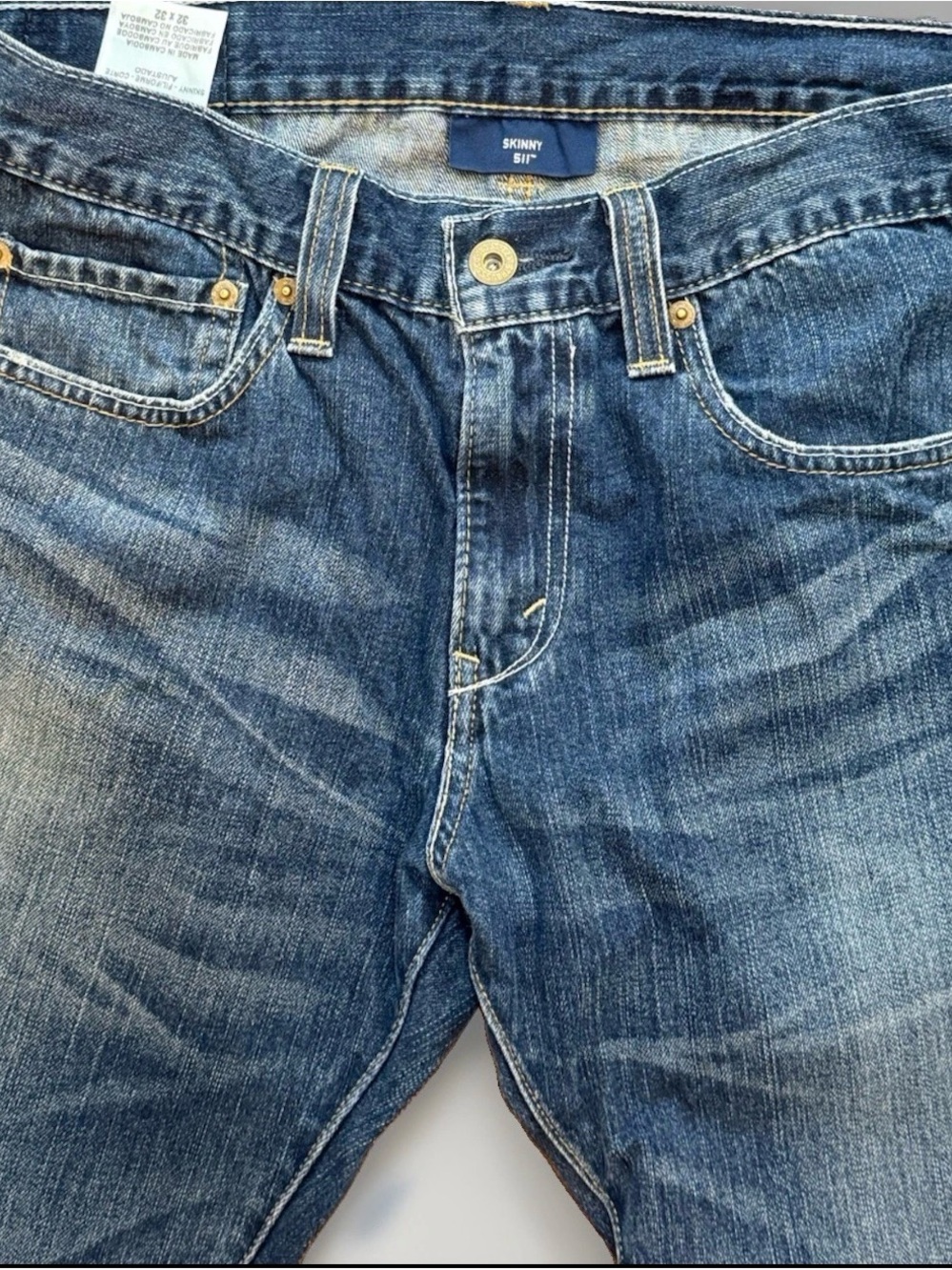 Levi’s 511 Slim Skinny Fit Jeans 32x32 Dark Wash Men’s Denim Pants Classic - Picture 5 of 6